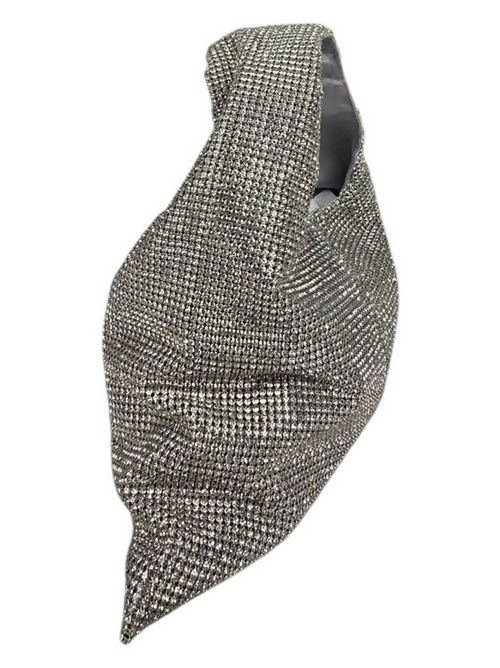 women's saddle bag with silver rhinestones Twenty Fourhaitch | PARKSARGENTO